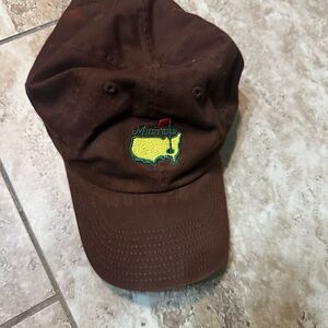 Brown Masters Golf Cap
